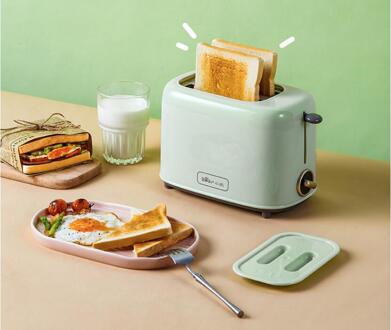220V Draagbare Huishoudelijke Elektrische Brood Broodrooster Machine Automatische Sandwich Bakken Broodrooster Voor Ontbijt 220V groen
