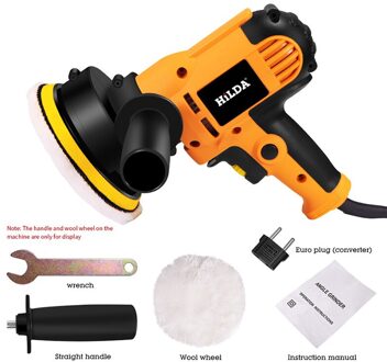 220V Elektrische Auto Polijstmachine Machine Auto Polijstmachine Verstelbare Snelheid Schuren Waxen Gereedschap Auto Accessoires Powewr Gereedschap Oranje