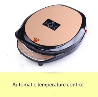 220V Elektrische Bakpan Huishoudelijke Dubbelzijdig Verwarming Pannenkoek Pan Automatische Power-Off Pannenkoek Pannenkoek Machine bruin