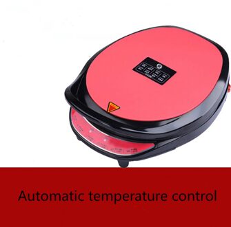 220V Elektrische Bakpan Huishoudelijke Dubbelzijdig Verwarming Pannenkoek Pan Automatische Power-Off Pannenkoek Pannenkoek Machine rood