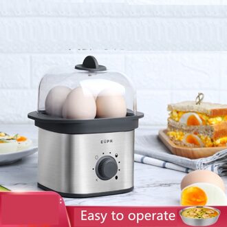 220V Elektrische Eierkoker Rvs Automatische Ei Fornuis Huishouden Mini Gestoomde Vla Kookpot Ontbijt Machine