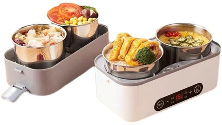 220V Elektrische Rijstkoker 2L Intelligente Elektrische Lunch Maaltijden Verwarming Doos Draagbare Mini Multi Cooker Voor Reizen Hotel Reis Au