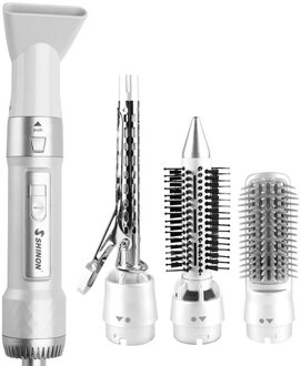 220V Europese Plug Vier-In-Een Stijltang En Curler Smoothing Borstel Multifunctionele Warmte-Air kam