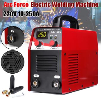 220V Lassen Machine 6KW/9.5KW ZX7-250 10-250A Arc Force Elektrische Mini/Pro Lcd Digitale Display Mma Igbt omvormer Lassers ZX7 250 pro