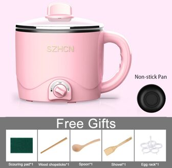 220V Mini Multifunctionele Elektrische Koken Machine Huishouden Enkele/Dubbele Laag Pot Multi Elektrische Rijstkoker Non-stok Pan As shown8