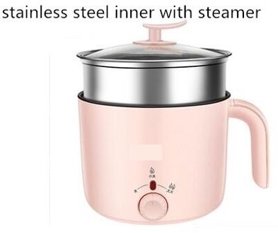 220V Mini Pot 1.2L Elektrische Fornuis Huishouden Multi Fornuis Pot Roze/Wit Kleur Beschikbaar Pot koken Machine reeks 2