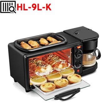 220V Multifunctionele 3 In 1 Sandwich Ontbijt Machine Huishouden Koffie Machine Mini Elektrische Oven Brood Broodrooster Met Koekenpan