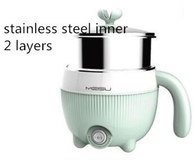 220V Multifunctionele Elektrische Kookpot Huishoudelijke Mini Koken Machine Non-stick/Rvs Inner Beschikbaar Multi Fornuis set7