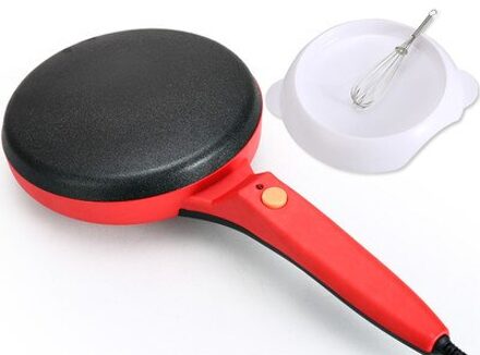 220V Non-stick Elektrische Crêpe Pizza Maker Pannenkoek Machine Non-stick Bakplaat Bakken Pan Cake Machine Keuken koken Gereedschap Crêpe rood / EU