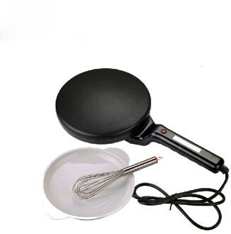 220V Non-stick Elektrische Crêpe Pizza Maker Pannenkoek Machine Non-stick Bakplaat Bakken Pan Cake Machine Keuken koken Gereedschap Crêpe zwart / UK