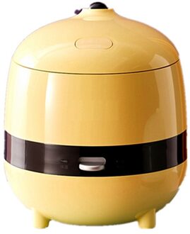 220V Non-stick Mini Elektrische Rijstkoker 1.2L Huishoudelijke Multi Voedsel Fornuis Draagbare Noedels Kookpot Hotpot geel / VS