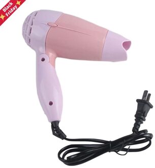 220V Opvouwbare Mini Haardroger Met Nozzle Verstelbare Luchtstroom Sneldrogende Laag Geluidsniveau Draagbare Reizen Huishoudelijke Föhn Ons plug