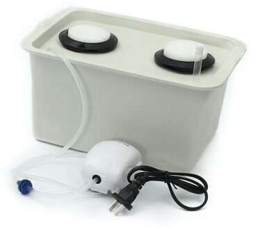 220V Plant Site Hydrocultuur Systeem 2 Gaten Indoor Tuin Kast Box Grow Kit Bubble Tuin Potten Plantenbakken Kwekerij Potten