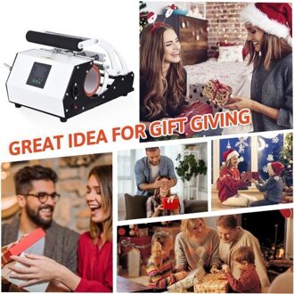 220V Tumbler Heat Press Machine for 11oz-20oz Sublimation Straight Blank Skinny Tumblers Mugs Glass DIY Mug Cup Heat Transfer Print with Temperature Time Setting