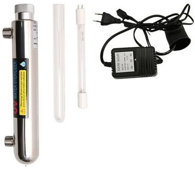 220V UV Water Sterilizer Ultraviolet Tube Lamp Direct Drink Water Disinfection Treatment Filter Aquarium Fish Tank Purifier 12W