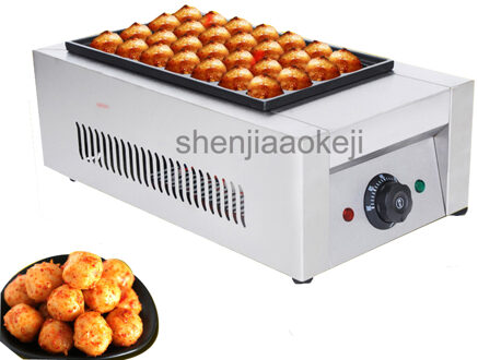 220v2KW Commerciële single board octopus ballen machine Professionele elektrische Octopus Bal Machine non-stick pan vis bal oven