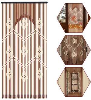 220X90 Cm Hout Kralen Gordijn Kalebas Opknoping Deur Gordijn Huishouden Partitie Gordijn Feng Shui Gordijn Woonkamer Badkamer veranda