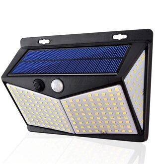 222 Led Solar Light Outdoor 4 Modi Motion Sensor Pir Wandlamp Waterdichte Solar Lamp Zonne-energie Zonlicht Tuin Decoratie 212 led / 1stk