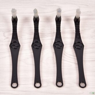 22Cm Handvat Natuurlijke Haren Afstoffen Espresso Borstel Koffiemolen Machine Borstel Voor Barista