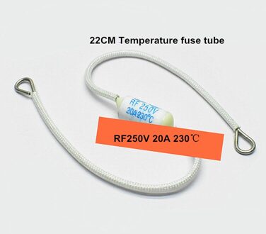 22CM RF 250V 20A rijstkoker temperatuur zekering buis 230 graden Keramische bescherming oververhitting zekering draad