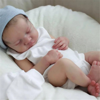 22inch bebe reborn Silicone Reborn Male Baby Doll Lifelike Toddler Realistic Reborn Toddler Bath Toy For Children Gift Playmate