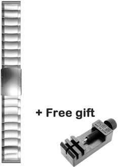 22Mm 20Mm Horloge Band Voor Samsung Galaxy Horloge 42 46Mm Huawei Horloge GT2 Amazfit Bip Tempo Motor 360 Roestvrij Stalen Band Gear S3 zilver / 20mm