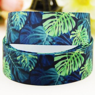 22Mm 25Mm 38Mm 75Mm Blad Gedrukt Grosgrain Lint Partij Decoratie 10 Yards X-03647 Width 38MM