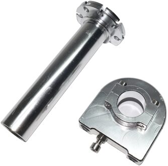 22mm 7/8 Inch Multicolor Universele CNC Aluminium Gaspedaal Throttle Twist Grips Stuur Voor Motorfiets Bromfiets Scooter Fiets zilver