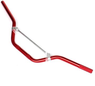 22Mm 7/8 ''Motorcycle Aluminium Geschoord Stuur Stuur Voor 50cc 70cc 110cc 125cc 140cc Dirt Pit Bike Atv scooter rood