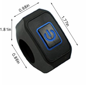 22Mm 7/8 ''Motorcycle Stuur Schakelaar Momentry Buttton Voor Elektrische Waterdichte Controle Motorfiets Switch Knop Met Led Licht