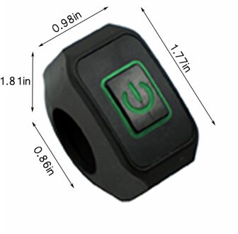 22Mm 7/8 ''Motorcycle Stuur Schakelaar Momentry Buttton Voor Elektrische Waterdichte Controle Motorfiets Switch Knop Met Led Licht
