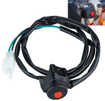22Mm 7/8 Motorfiets Kill Stop Schakelaar Red Push Button Hoorn Starter Voor Dirt Bike Ktm Atv 1Pc
