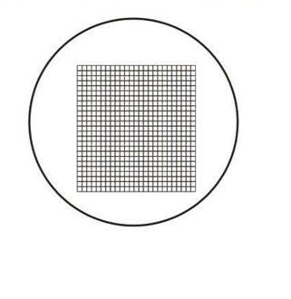 22Mm Diameter Micrometer Schaal Microscoop Optische Oculair Schaal Kalibratie Cross Heerser Raster Schaal Voor Microscoop Verrekijker MS-1-G