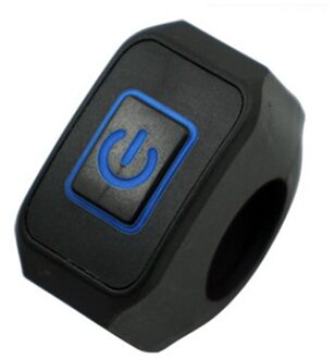 22Mm Motorcycle Stuur Schakelaar Momentry Buttton Voor Elektrische Controle Met Led Blauw