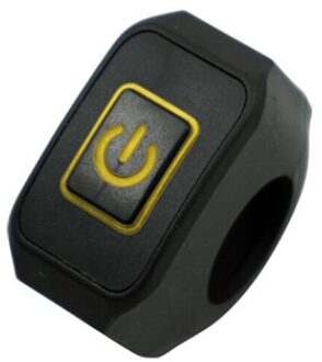22Mm Motorcycle Stuur Schakelaar Momentry Buttton Voor Elektrische Controle Met Led geel