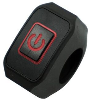 22Mm Motorcycle Stuur Schakelaar Momentry Buttton Voor Elektrische Controle Met Led Rood