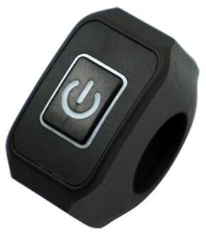 22Mm Motorcycle Stuur Schakelaar Momentry Buttton Voor Elektrische Controle Met Led wit
