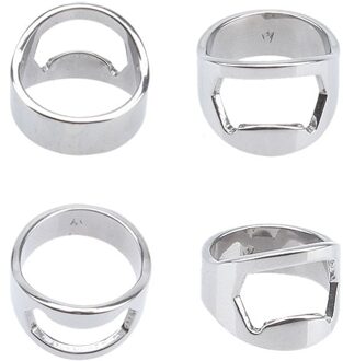 22Mm Rvs Mini Flesopener Vinger Ring Ring-Shape Fles Bier Cap Opening Remover Keuken Gadgets Bar accessoires