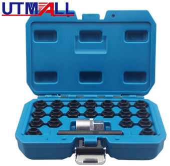 22pc Anti-Theft Special Wheel Locking Bolt Nut Key For BMW Removal Socket Lock Set