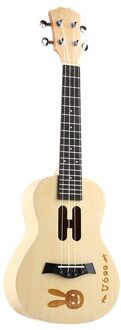 23 Inch Ukulele Maple Hout Mini Reizen Gitaar Hawaii Ukelele 4 Soorten Patronen Cute konijn patroon