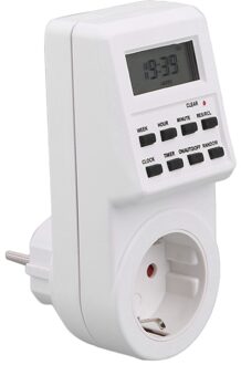 230 v Plug Switch Socket Aankomst Plug-in Programmeerbare Timer Schakelaar Socket met Klok Zomer Tijd Willekeurige Functie top Verkoop