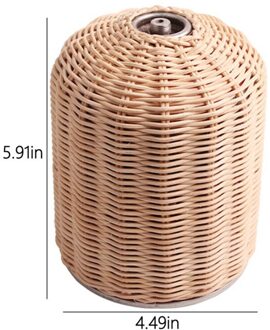 230G/450G Outdoor Cooking Gas Cilinder Cover Camping Wandelen Draagbare Rotan Gas Tank Protector Storage Pouch Gas bus HGZWY0032BEL0