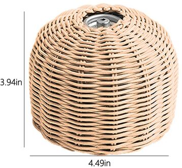 230G/450G Outdoor Cooking Gas Cilinder Cover Camping Wandelen Draagbare Rotan Gas Tank Protector Storage Pouch Gas bus HGZWY0032BES0