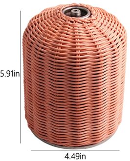 230G/450G Outdoor Cooking Gas Cilinder Cover Camping Wandelen Draagbare Rotan Gas Tank Protector Storage Pouch Gas bus HGZWY0032CAL0