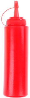 230Ml Saus Azijn Olie Ketchup Jus Cruet Keuken Accessoires Juskom Plastic Kruiderij Dispenser 8Oz Knijpfles 230ml rood