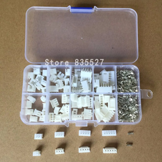 230pcs 40Sets/box kit 2.54mm XH2.54 2p 3p 4p 5p pin Connector plug + straight needle + terminal socket Header wire Adaptor Y A S
