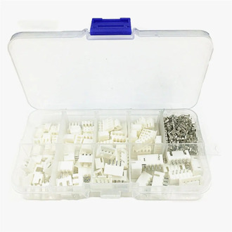 230pcs TJC3 XH2.54 2p 3p 4p 5 pin 2.54mm Pitch Terminal Kit/Housing/Pin Header JST Connector Wire Connectors Adaptor XH Kits