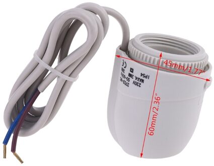 230V 2W Normaal Open Close Thermische Elektrische Actuator Voor Vloerverwarming Spruitstuk
