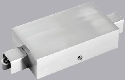 230V-track4 m6 middenvoeding, serieschakeling mat nikkel