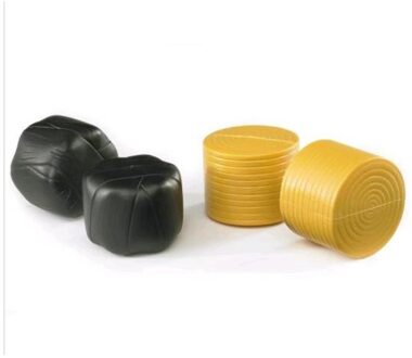 2345 4 round hay bales 2 pcs. Sorted black, ockery Multikleur